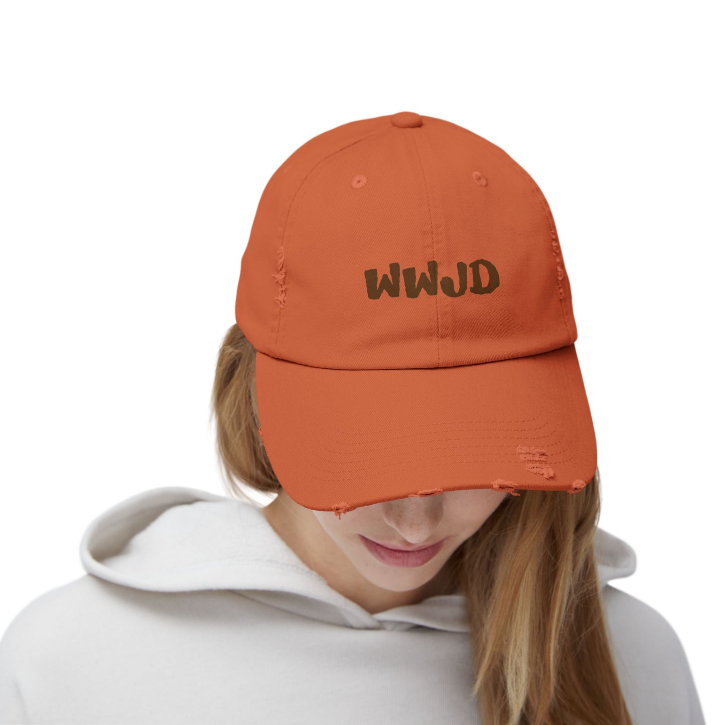 Gorra unisex desgastada WWJD