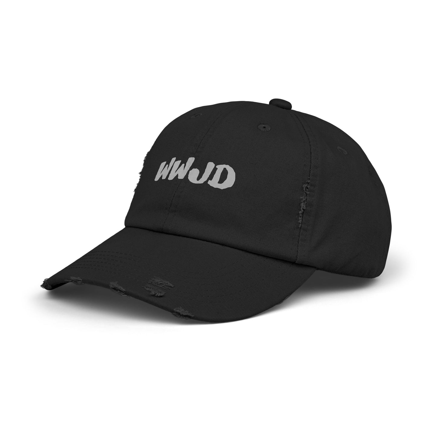 WWJD Distressed Unisex Cap