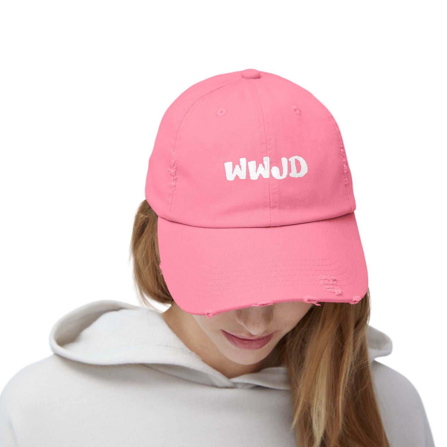 Gorra unisex desgastada WWJD