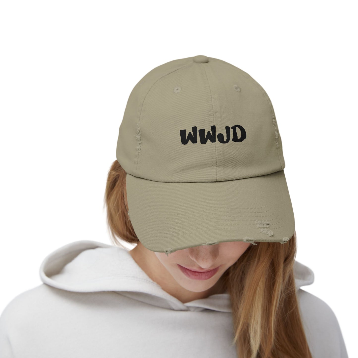 Gorra unisex desgastada WWJD